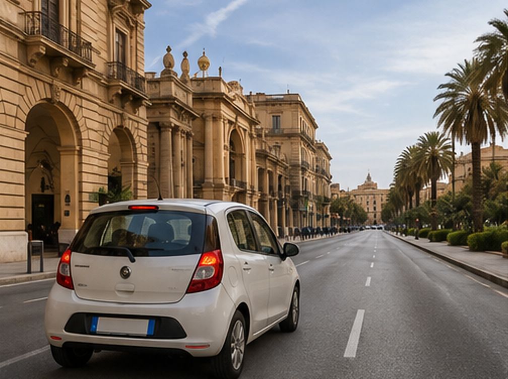 Auto nel traffico urbano di Palermo